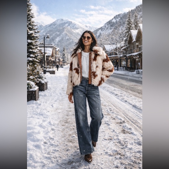 Anthropologie Jackets & Blazers - RARE!!! OOF Anthropologie NWT OOF Wear Faux-Fur Short Jacket size M.